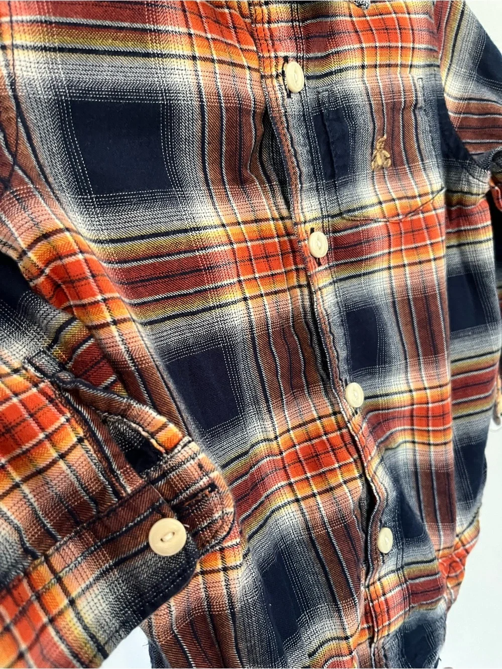 Baby Gap 18-24 months Plaid Baby Button-Up Bodysuit